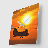 CH-47F CHINOOK QUADRATISCHE WANDUHR (Winkel)