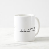 CH-53 / MH-53 Hubschrauber Herzschlag Kaffeetasse (VorderseiteRechts)