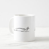 CH-53 / MH-53 Hubschrauber Herzschlag Kaffeetasse (Vorderseite Links)
