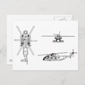 CH-53 Seehengst Postkarte (Vorne/Hinten)