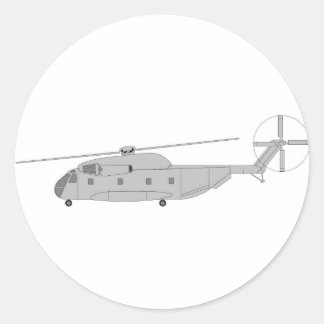 CH-53D Frachthubschrauber Runder Aufkleber