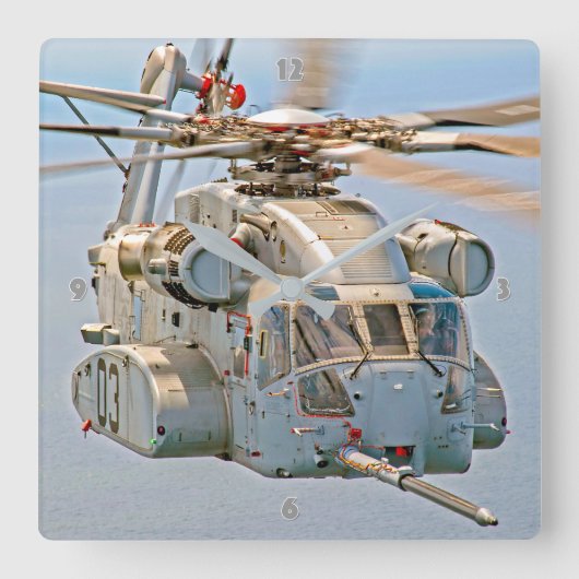 CH-53K KING STALLION QUADRATISCHE WANDUHR (Vorderseite)