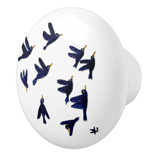 CH Birds Keramik Pull Keramikknauf (Rechts)