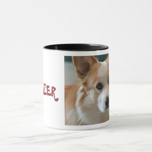 CH. BULLDOZER - Pembrokewalisercorgigesicht Tasse (Zentrum)