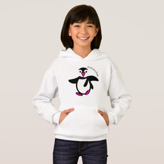 Ch-Ch-Ch-Kühles Pinguin-Sweatshirt Hoodie (Vorne ganz)