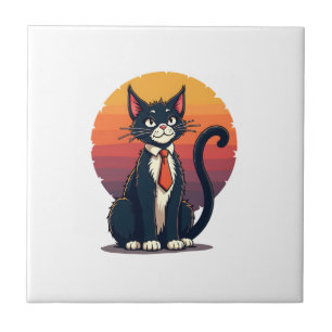Ch Ch Ch Meow Meow Grusel Halloween Kostüm Katze T Fliese