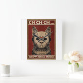 Ch Ch Ch Meow Meow Meow Beängstigende Halloween Ka Quadratische Wanduhr (Zuhause)