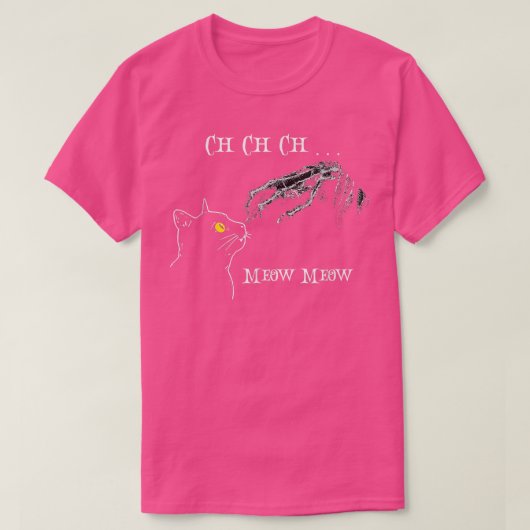 Ch Ch Ch Meow Meow Meow Beängstigendes Skelett Han T-Shirt (Design vorne)