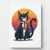 Ch Ch Ch Meow Meow Scary Halloween Costume Cat T-S Fotoplatte (Vorderseite)