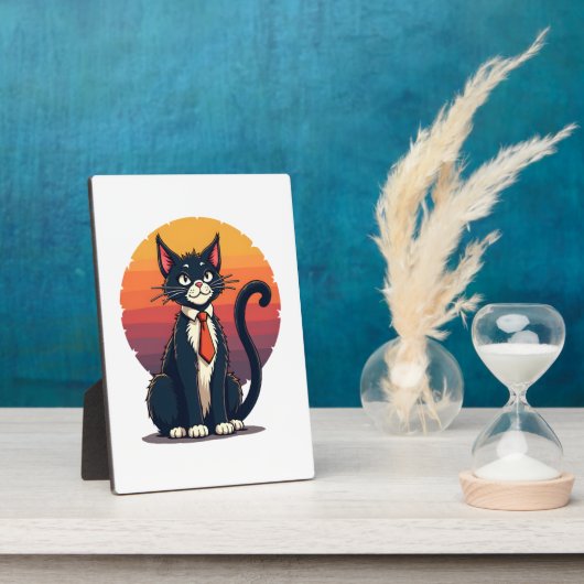 Ch Ch Ch Meow Meow Scary Halloween Costume Cat T-S Fotoplatte (Seite)