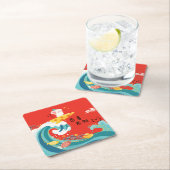 [CH] Chinesische Rattenmäuse Niedlich Rechteckiger Pappuntersetzer (Vor Ort)