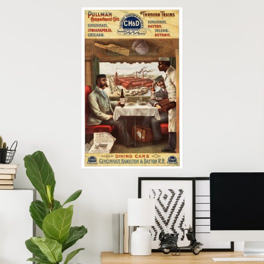 CH&D Pullman Speisewagen 1894 Poster (Heimbüro)