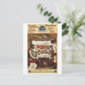 CH&D Pullman Speisewagen 1894 Postkarte (Stehend Vorderseite)