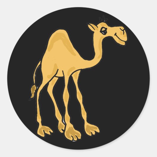 CH-Funny Cartoon Camel Stickers (Vorderseite)