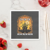 Ch Meow Halloween Spukschloss_1 Serviette (Beispiel)