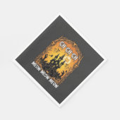 Ch Meow Halloween Spukschloss_1 Serviette (Ecke)