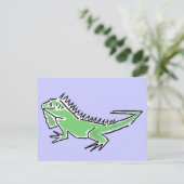 CH- Phantastische Postkarte Iguana (Stehend Vorderseite)