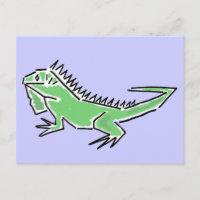 CH- Phantastische Postkarte Iguana