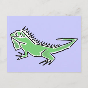 CH- Phantastische Postkarte Iguana