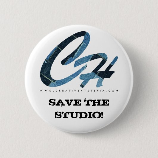CH-SAVE DAS BLAU DES STUDIO-BUTTON-DENIM BUTTON (Vorderseite)