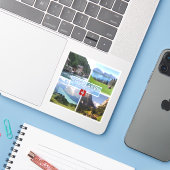 CH Schweiz - Interlaken - Thunersee - Thunersee Aufkleber (Laptop mit iPhone)