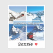 CH Schweiz - Jungfrau Bahn - Aufkleber (Blatt)