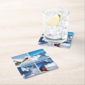 CH Schweiz - Jungfrau Bahn - Rechteckiger Pappuntersetzer (Vor Ort)