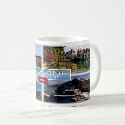 CH Schweiz - Luzern - Kapellbrücke - Altstadt Kaffeetasse (VorderseiteRechts)