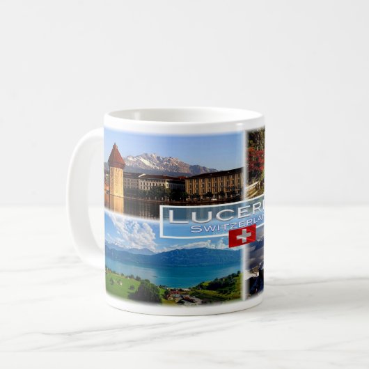 CH Schweiz - Luzern - Kapellbrücke - Altstadt Kaffeetasse (Vorderseite Links)