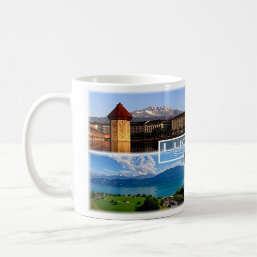 CH Schweiz - Luzern - Kapellbrücke - Altstadt Kaffeetasse (Links)