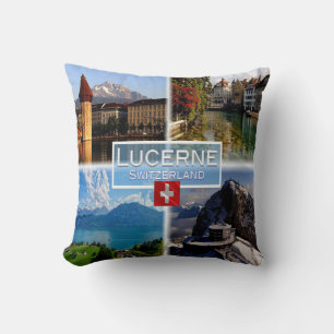 CH Schweiz - Luzern - Kapellbrücke - Altstadt Kissen