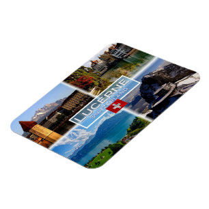 CH Schweiz - Luzern - Kapellbrücke - Altstadt Magnet