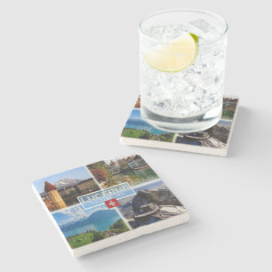 CH Schweiz - Luzern - Kapellbrücke - Altstadt Steinuntersetzer