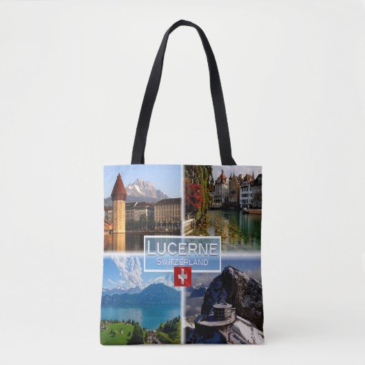 CH Schweiz - Luzern - Kapellbrücke - Altstadt Tasche (Vorderseite)