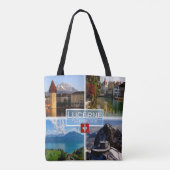 CH Schweiz - Luzern - Kapellbrücke - Altstadt Tasche (Rückseite)