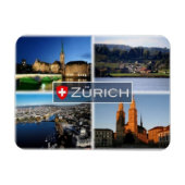 CH Schweiz - Zürich - Nachts - Feldbach - Magnet (Horizontal)