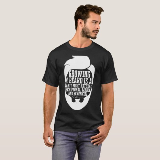 CH Spurgeon Beard Zitat T-Shirt (Vorne ganz)
