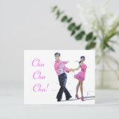 Cha Cha Cha Ballroom Dancing Postkarte (Stehend Vorderseite)