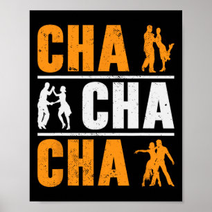 Cha Cha Cha Dancer Tanz Kubanischer Tanz Poster