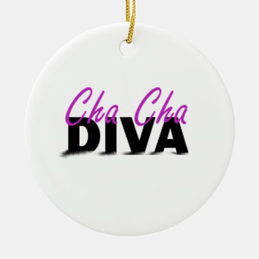 Cha Cha Diva Keramik Ornament (Vorne)