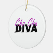 Cha Cha Diva Keramik Ornament (Links)
