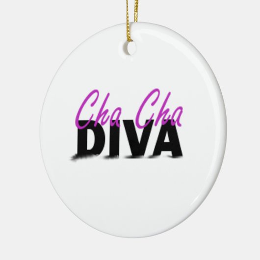Cha Cha Diva Keramik Ornament (Links)