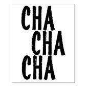 Cha Cha Retro Rubber Art Briefmarke Gummistempel (Prägung)