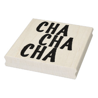 Cha Cha Retro Rubber Art Briefmarke Gummistempel