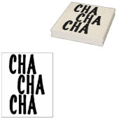 Cha Cha Retro Rubber Art Briefmarke Gummistempel (Stempel)