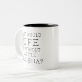 Cha Cha Tanzen-Geschenk Zweifarbige Tasse (Vorderseite Links)