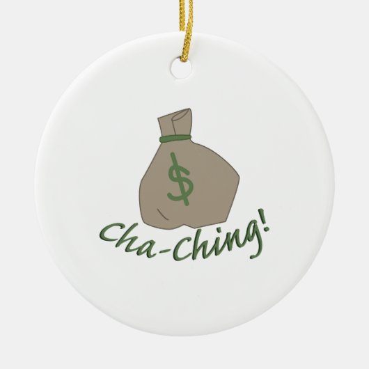 Cha-Ching-Tasche Keramikornament (Vorne)