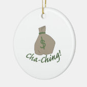 Cha-Ching-Tasche Keramikornament (Links)