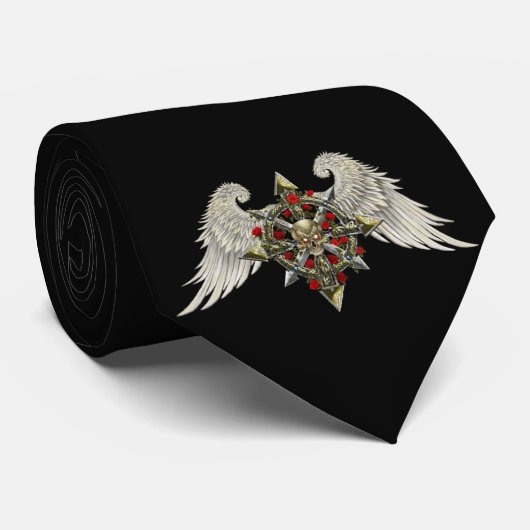 Cha-O-Stern mit Flügeln Krawatte (Gerollt)