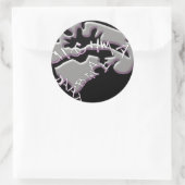 Chabad Runder Aufkleber (Tasche)